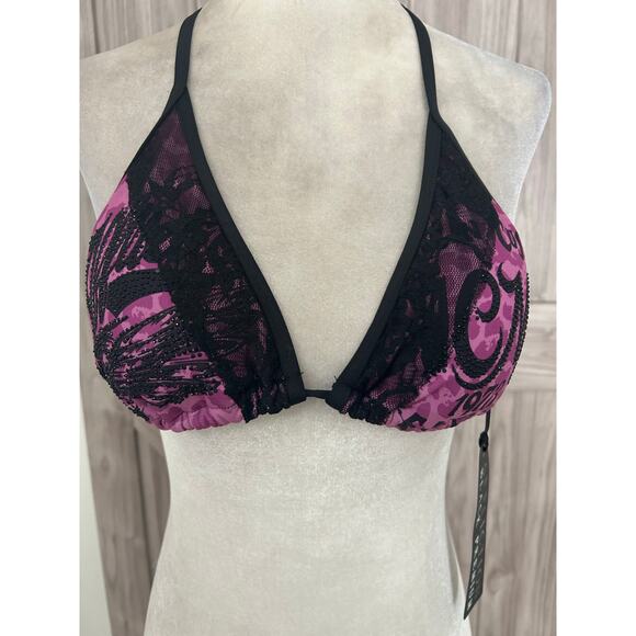 NWT Sinful by Affliction Black Premium Custom Garage bikini top XS - Picture 1 of 7